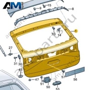 Крышка багажного отсека Volkswagen Taigo 2022-2024 2G7827025D