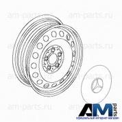 Диск колесный 6.5J X 16 H2 ET 60 Mercedes Vito W639 A6394013502