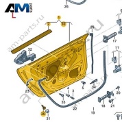 Задняя левая дверь Audi A7 (4K) 2019-2024 4K8833051A