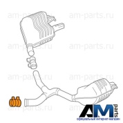 Хомут глушителя сзади для Mercedes C300 W206 (М264) A0009953033
