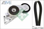 Комплект замены ремня генератора INA (529042910) на Volkswagen Passat B6 (2005-2011) 1.6BSE (102л.с.)