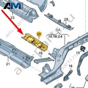Траверса Audi Q8 e-tron 2024-2024/Audi e-tron 2019-2023 4KE801451