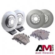 Передние/задние диски и колодки Ауди ТТ 2.0TFSI