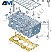 Прокладка ГБЦ VAG 04E103383BK