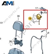 Ручка разблокировки спинки Volkswagen T-Roc Cabrio 2020-2024 2GC881602B