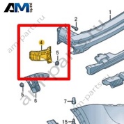Направляющая Volkswagen Taos 2021-2023 2GL807483B