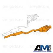 Задняя часть глушителя левая A2214900710 Мерседес S500 435л.с.
