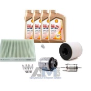 Комплект фильтров для ТО-4 Fabia 1.4TSI с маслом Shell 0W30