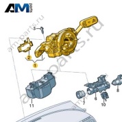 Блок подрулевых переключателей 5Q1953507FLIGI на Volkswagen Golf 8 2019-2026