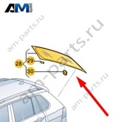 Стекло заднее правое с молдингом 55G845042DNVB на Фольксваген Талагон 2021-2025