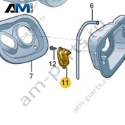 Привод крышки лючка бензобака 4KG862159 на Ауди Q6 2022-2026