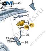 Привод замка багажника VAG 3GD827887B на Volkswagen 2021-2026