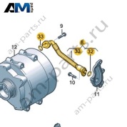 Шланг системы охлаждения VAG 059121444G