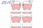 Передние тормозные колодки TRW GDB1507 Audi R8 (4S) 2015-2018