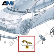 Светодиодный модуль со световодом Volkswagen id3 2020-2024 10C947095D