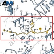 Топливопровод VAG 06E127509AD