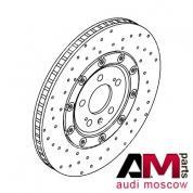 Оригинальный задний левый керамический диск Audi Q7 (2015-2019) 4M0615601Q