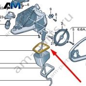 Уплотнитель Audi Q7 (4M) 2016-2024 4M0857555A