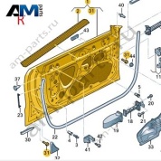 Передняя правая дверь Audi A7 (4K) 2019-2024 4K8831052A