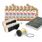 Комплект фильтров для ТО-1/3 Audi SQ7 (2015-2019) 4.0TDI с маслом Shell 0W30