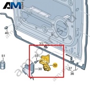 Роликовая направляющая для сдвижной двери Volkswagen id-Buzz 2023-2024 1T3843397B