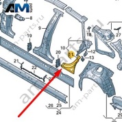 Усилитель стойки С Audi A7 (4K) 2019-2024 4K8809264
