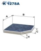 салонный фильтр K1278A (FILTRON) для автомобилей VAG