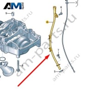 Маслоизмерительный щуп с трубкой VAG 04B115601C