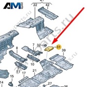 Шумоизоляция Audi A8 (D5) 2018-2024 4N0804981A