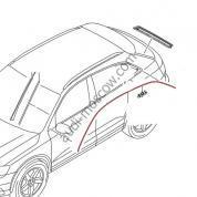 Оригинальная декоративная накладка крыши левая Audi Q3 (2011-2018) 8U0853703A2ZZ