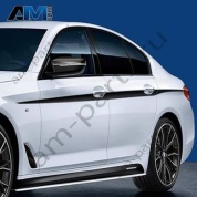 Полоса m performance на пороге снаружи 51142432164 BMW 5 серии G30