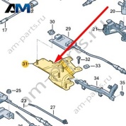 Крепление блоков управления Audi A6 (C7) 2015-2018 4G0907297A