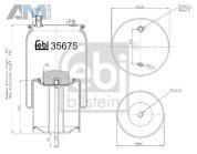 Отбойник переднего амортизатора (36725) FEBI Audi A5 (8T) 2007-2016