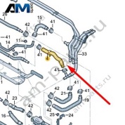 Шланг системы охлаждения Audi Q8 e-tron 2024-2024/Audi e-tron 2019-2023 4KE819460C