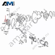 Патрубок ОЖ на термостат на Mercedes W463 AMG G63 (M177) A1772000556