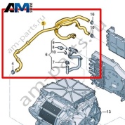 Трубка ОЖ с шлангом ОЖ Volkswagen id3 2020-2024 1EA121058D