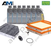 Комплект фильтров MANN с маслом 5W40 229.5 для ТО-1 Mercedes W213 AMG E43
