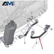 Подающий маслопровод АКП 17228654879 BMW 3 серии G20/21
