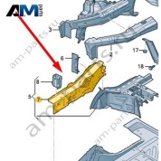 Замыкающая панель Audi Q8 e-tron 2024-2024/Audi e-tron 2019-2023 4KE803647