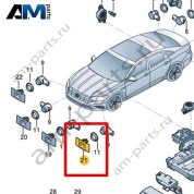 Кронштейн датчика Volkswagen Jetta VII 2020-2024 17A919493