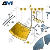 Стекло лобовое 85H845099NNVB для Ауди Q6 E-tron 2024-2026