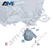 Опора двигателя справа на Mercedes C253 AMG GLC 63 (M177) A1672409400