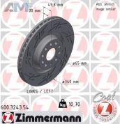 Передние тормозные диски ZIMMERMANN 600.3243.54 для Audi A3 (8V) 2012-2020