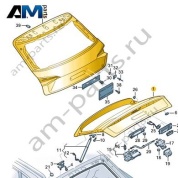 Крышка багажного отсека Audi Q8 e-tron 2024-2024/Audi e-tron 2019-2023 4KE827025B