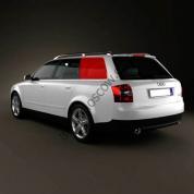 Стекло заднее боковое левое Ауди А4 (В6) 8E9845299H NVB