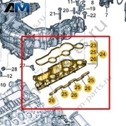 Промежуточный фланец VAG 059129800N