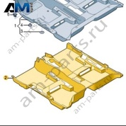 Шумоизоляция для пола Volkswagen Taos 2021-2023 2GL863919