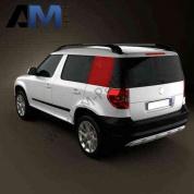 Стекло боковое для Skoda Yeti 5L6845297D