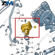 Клапан рециркуляции ОГ VAG 059131503AL
