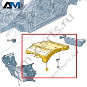 Шумоизоляция перегородки моторного отсека Volkswagen id3 2020-2024 1EA863353B